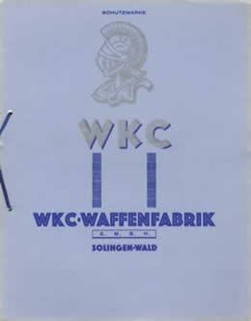 WKC Waffenfabrik 1938 Catalog Reproduction
