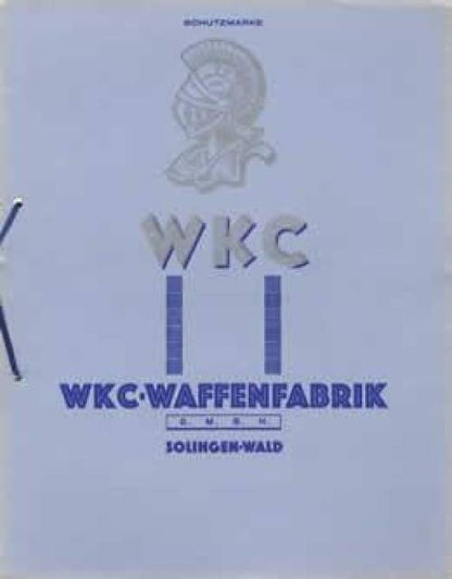 WKC Waffenfabrik 1938 Catalog Reproduction