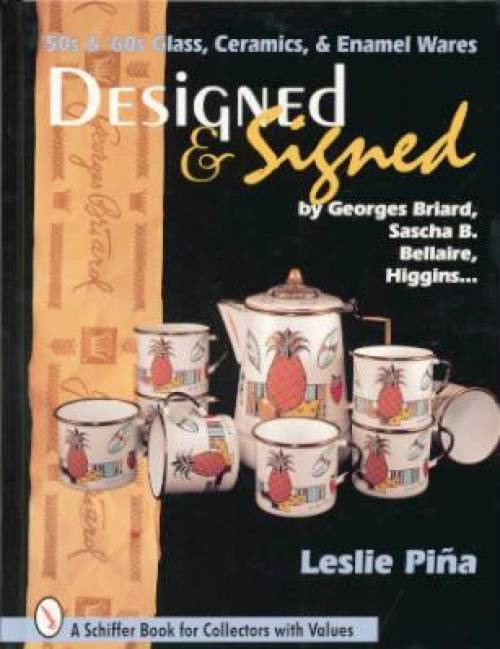 Designed & Signed '50s & '60s Glass, Ceramics & Enamel Wares by Leslie Pina