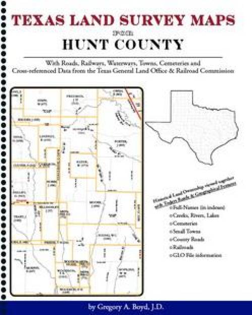 Texas Hunting Rregionm Map Texas Land Survey Maps for Hunt County – Collector Bookstore