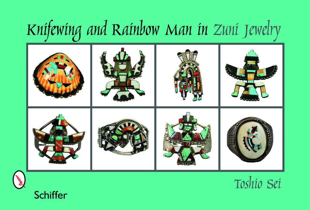 Knifewing and Rainbow Man in Zuni Jewelry by Toshio Sei