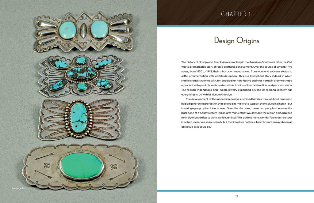 Navajo and Pueblo Jewelry Design: 1870-1945 by Paula Baxter