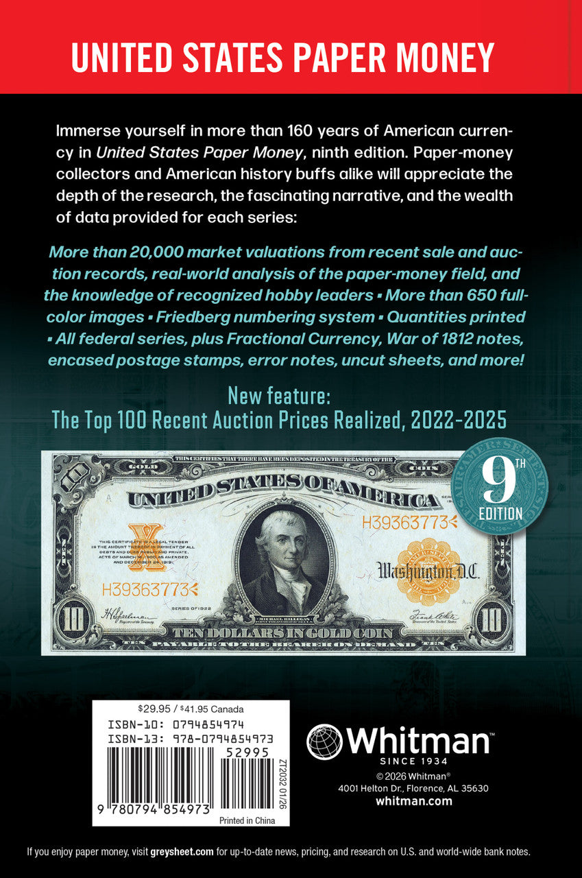 Red Book of United States Paper Money, 9th Ed
