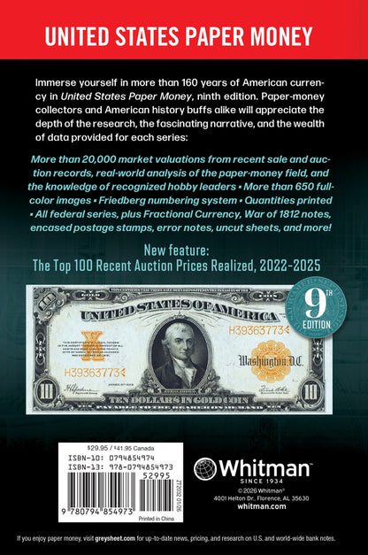 Red Book of United States Paper Money, 9th Ed