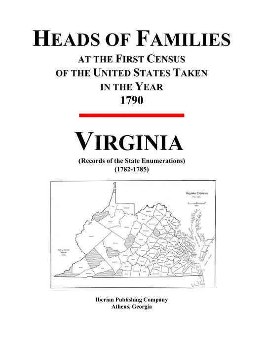 Virginia Heads of Families at the First Census of the United States 1790