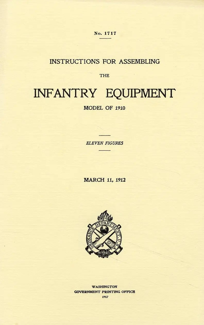 No. 1717 Instructions for Assembling the Infantry Equipment Model of 1910
