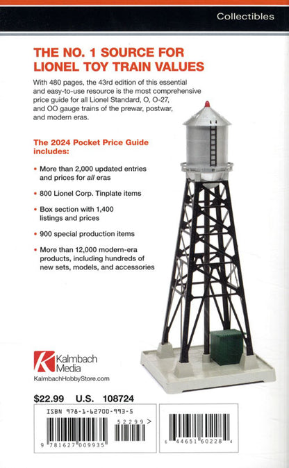 2024 Edition: Greenberg's Guides Lionel Trains Pocket Price Guide 1901-2024 by Roger Carp