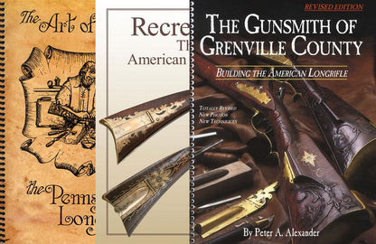 3 BOOK SET: Building the American Longrifle; Recreating The American Longrifle; Art of Building the Pennsylvania Longrifle