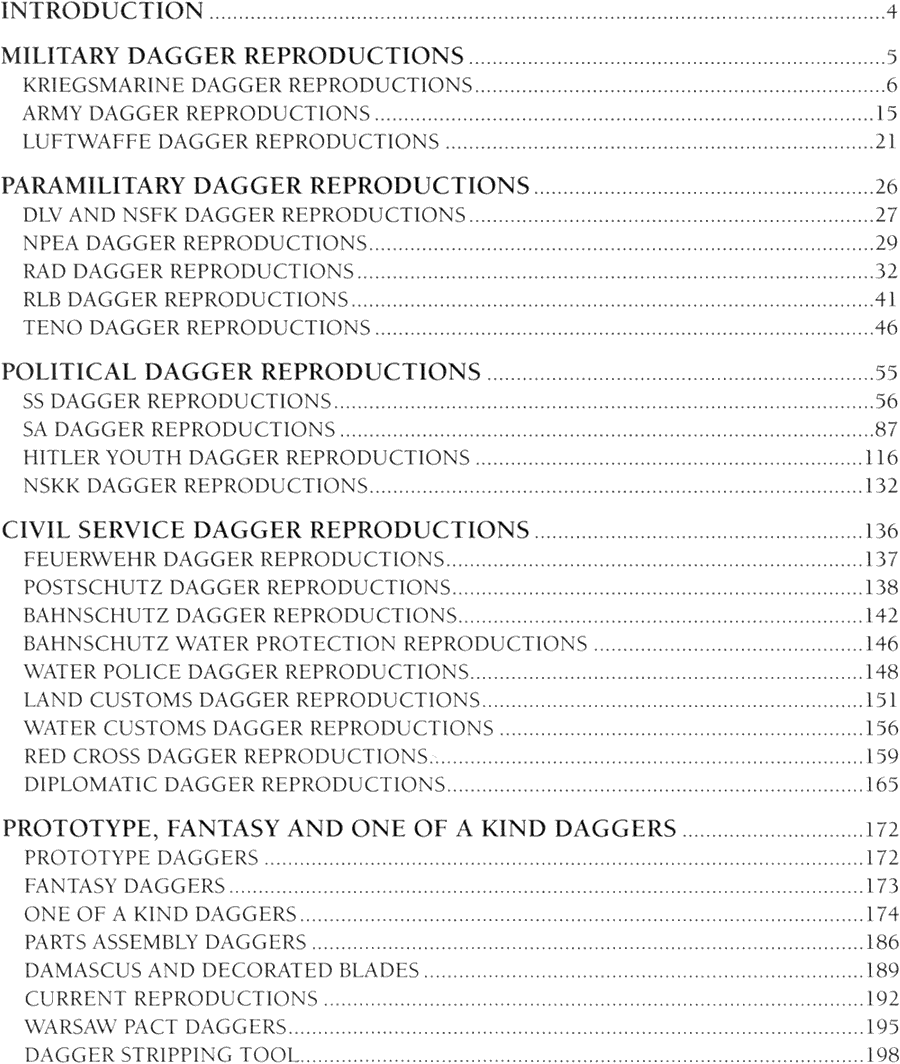 Third Reich Dagger Reproductions by J.A. Bowman